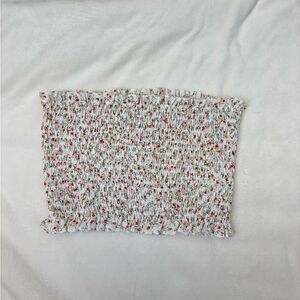 Princess Polly White Floral Smocked Top